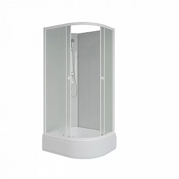 Душевая кабина Niagara "Promo" P90, 70, 26R, MT/BK, правая, белая, 190х90х70 см