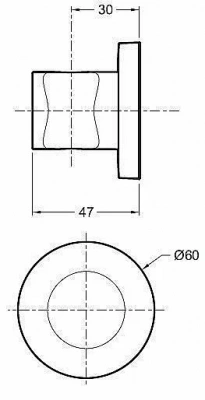 Держатель ручного душа Jacob Delafon MODULO 8466D-CP
