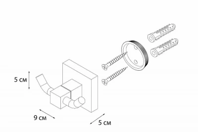 Крючок FIXSEN METRA FX-11105A