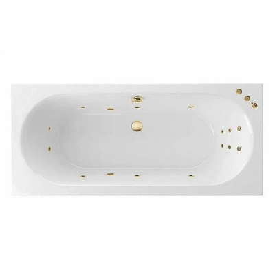 Ванна акриловая EXCELLENT Oceana Slim SMART WAEX.OCE16S.SMART.GL 160x75 белая с гидромассажем