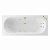 Ванна акриловая EXCELLENT Oceana SMART WAEX.OCE18.SMART.GL 180x80 белая с гидромассажем
