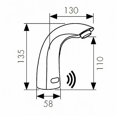 Смеситель для раковины Kaiser Sensor 38411