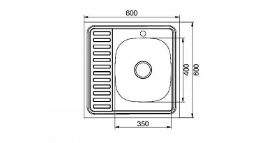 Мойка кухонная MIXLINE ML 528019 хром