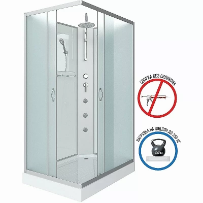 Душевая кабина Niagara Classic NG-43975-14QBKTG 90x70 с гидромассажем