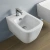Биде подвесное Artceram A16 ASB001 01 86*1 белый глянцевый/декор Cementina