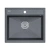Кухонная мойка Paulmark STEPIA 60 + коландер ADVANCE PM115951-DG+A375-BS графит