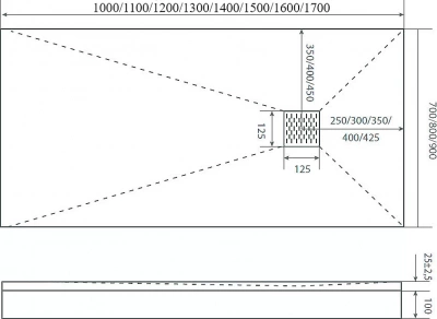 Душевой поддон Good Door Essentia ЛП00269 150x90 черный