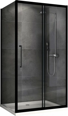 Душевой уголок ABBER Schwarzer Diamant AG30180BH-S75B 180x75 стекло прозрачное/профиль черный