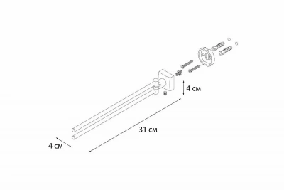 Полотенцедержатель FIXSEN KVADRO FX-61302A