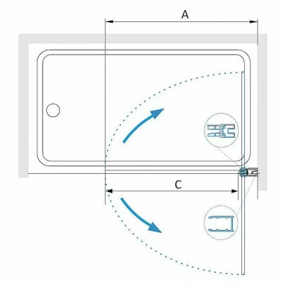 Шторка для ванны RGW Screens SC-109B (H-1400)