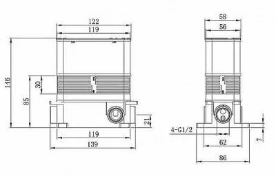 Смеситель для душа Caprigo Adria Uno Metal 02M-551-crm хром
