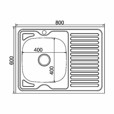 Мойка кухонная MIXLINE ML 528180 хром