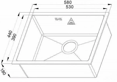 Мойка для кухни ZORG Steel Hammer R SH R 5844