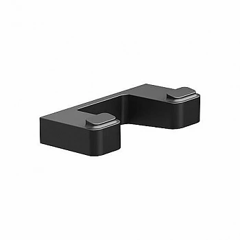 Крючок двойной Ravak 10° X07P554 черный матовый