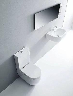 Унитаз напольный Kerasan Flo 3117 белый, с бачком