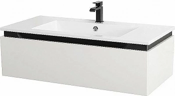 Тумба с раковиной Cezares Slider 100 SLIDER-1000-1C-SO-BO белая