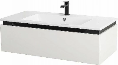 Тумба с раковиной Cezares Slider 100 SLIDER-1000-1C-SO-BO белая