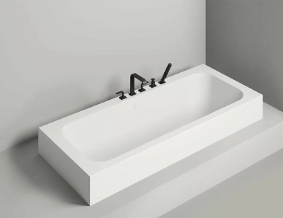 Ванна Salini Orlanda AXIS KIT S-Stone 190x80 белая матовая