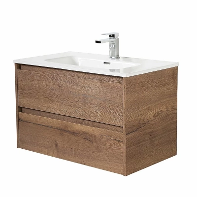 Тумба с раковиной BelBagno KRAFT 90 2C-SO/LOV-900-LVB Rovere Tabacco
