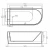 Ванна акриловая Esbano AFINA ESVAAFINL/ESVAAFINR 170x80 белая Ванна акриловая Esbano AFINA ESVAAFINL/ESVAAFINR 170x80 белая