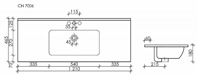 Раковина Ceramica Nova Element CN7006MB