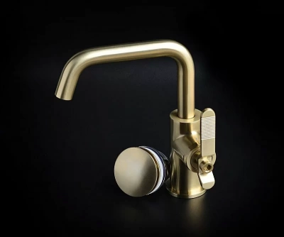 Донный клапан с переливом Bronze de Luxe 008/1CG золото матовое