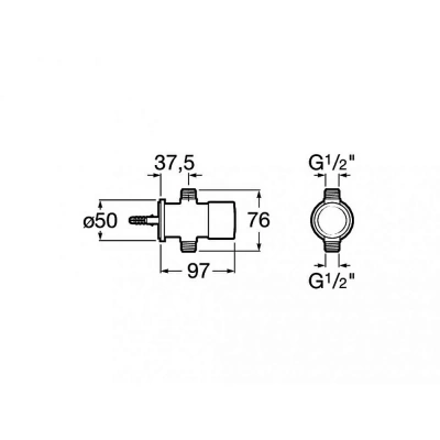 Запорный кран для писсуара Roca Sprint 5A9124C00