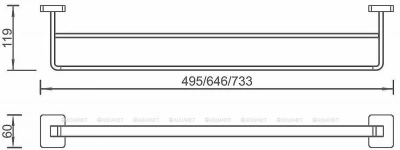 Полотенцедержатель Aquanet 246617