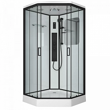 Душевая кабина с сенсором Niagara Premium NG-6901-01GD BLACK 90x90