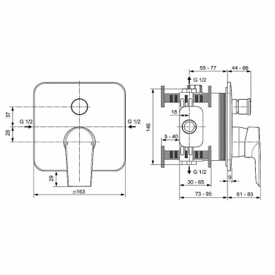 Смеситель для душа Ideal Standard Tesi A6586AA