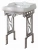 Консоль с раковиной Caprigo Concol C-060 Серебро