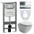 Унитаз подвесной Ceramica Nova Metropol CN4002_1002CH_1000 безободковый, с крышкой микролифт, с инсталляцией и кнопкой хром Унитаз подвесной Ceramica Nova Metropol CN4002_1002CH_1000 безободковый, с крышкой микролифт, с инсталляцией и кнопкой хром