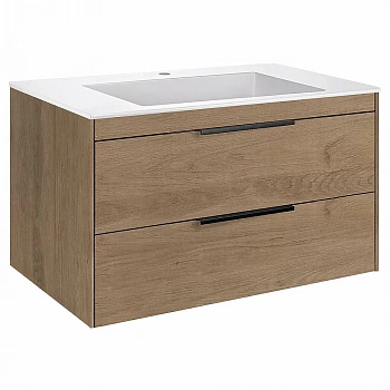 Тумба с раковиной Vincea Chiara 2D 800 N.Oak
