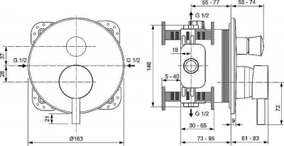 Смеситель для душа Ideal Standard CERALINE A7389XG