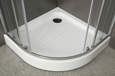 Душевой уголок BelBagno UNO-195-R-2-100-CH-CR 100х100 стекло шиншилла/профиль хром