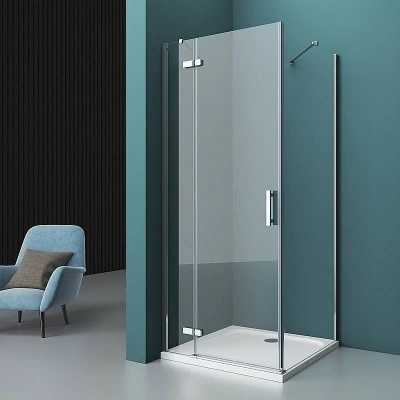 Душевой уголок BelBagno KRAFT A-12 80x80 прозрачный/хром