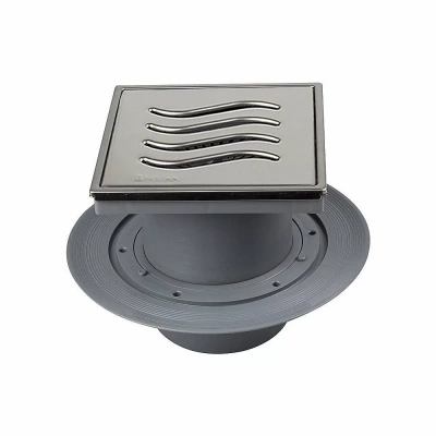 Душевой трап PESTAN Confluo Standard Vertical Tide Mask 15x15 с рамкой