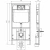 Унитаз SantiLine SL-5004MB SL-04 безободковый, с инсталляцией, с крышкой микролифт, черный матовый