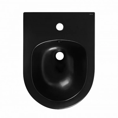 Комплект унитаза и биде с инсталляцией Abber Bequem AC1100MB-AC0105-AC0120MB-AC1150MB-AC0101P черный матовый/кнопка черная матовая, безободковый, с крышкой микролифт