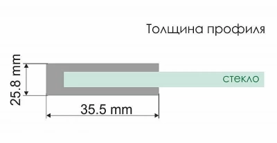Душевая дверь WasserKRAFT Weser 78F12 100 стекло прозрачное/профиль серебро