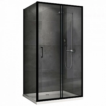 Душевой уголок Abber SCHWARZER DIAMANT S70B5 110 прозрачный/черный