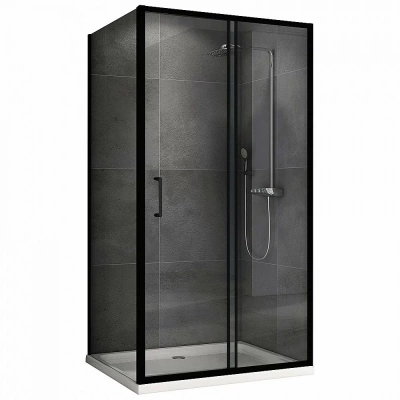 Душевой уголок Abber SCHWARZER DIAMANT S70B5 110 прозрачный/черный
