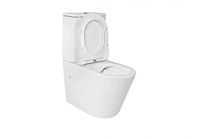 Унитаз-компакт Aquatek Вега AQ2904-00 белый, с крышкой микролифт, с бачком, безободковый