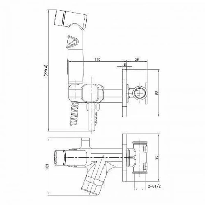 Гигиенический душ Lemark Solo LM7165GM