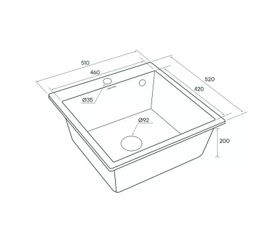 Мойка кухонная Paulmark Praktisch PM205546-GR Серая