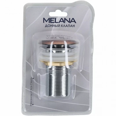 Донный клапан без перелива Melana MLN-330303BR в блистере/бронза