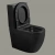 Унитаз CeruttiSpa ORLTER MB CT9866 безободковый, с бачком, с крышкой микролифт, черный матовый
