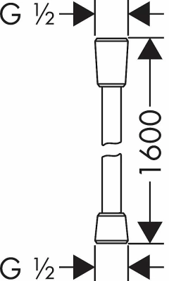 Душевой шланг Hansgrohe Comfortflex 160 28168000