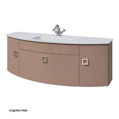 Тумба с раковиной Caprigo Legato 140 1 ящик/раковина стекло бланж