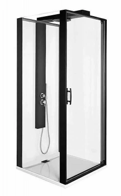 Душевой уголок Vitra ZEST 90x90 черный/прозрачный